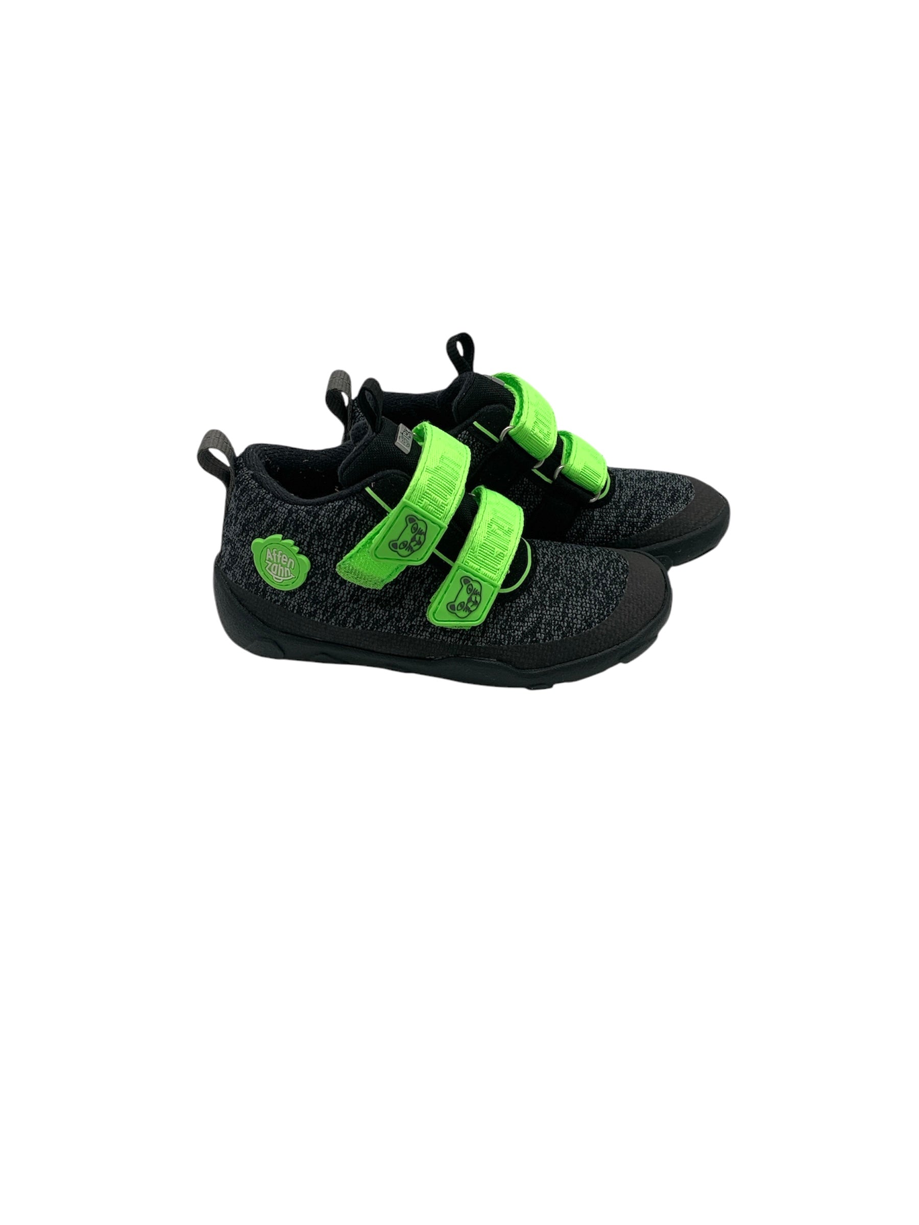 Lowboot Knit Happy Panther - Schwarz