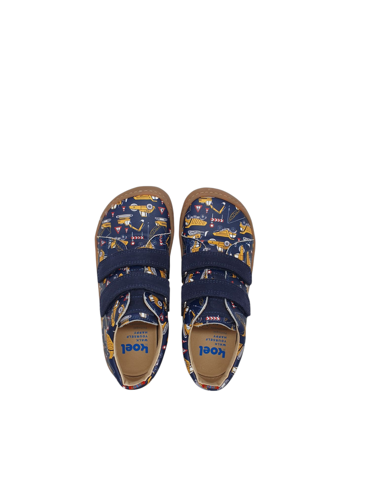 Danny Print Tractor Blue - Blau