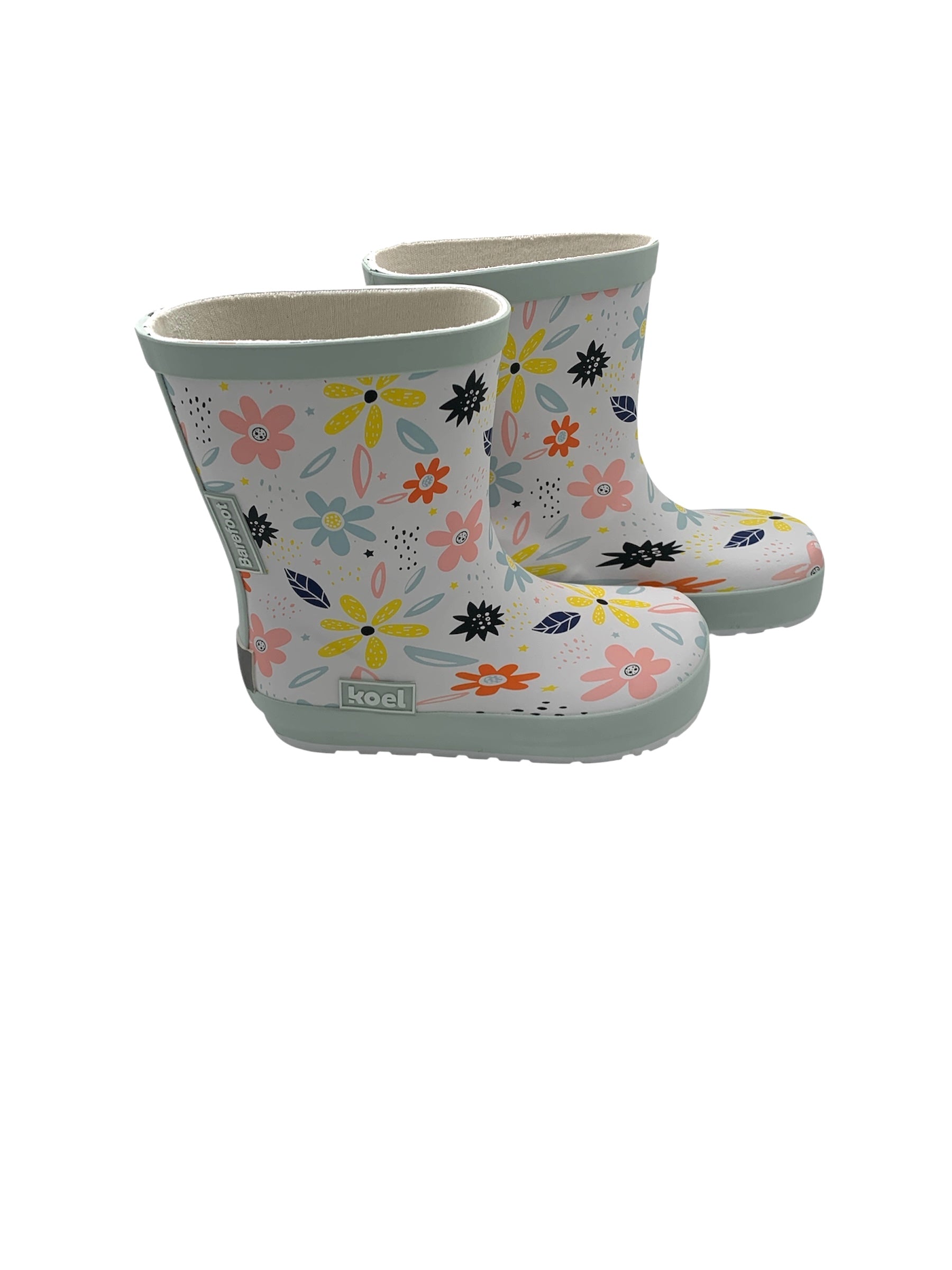 Wellie Bare Multi White Flowers - Weiss