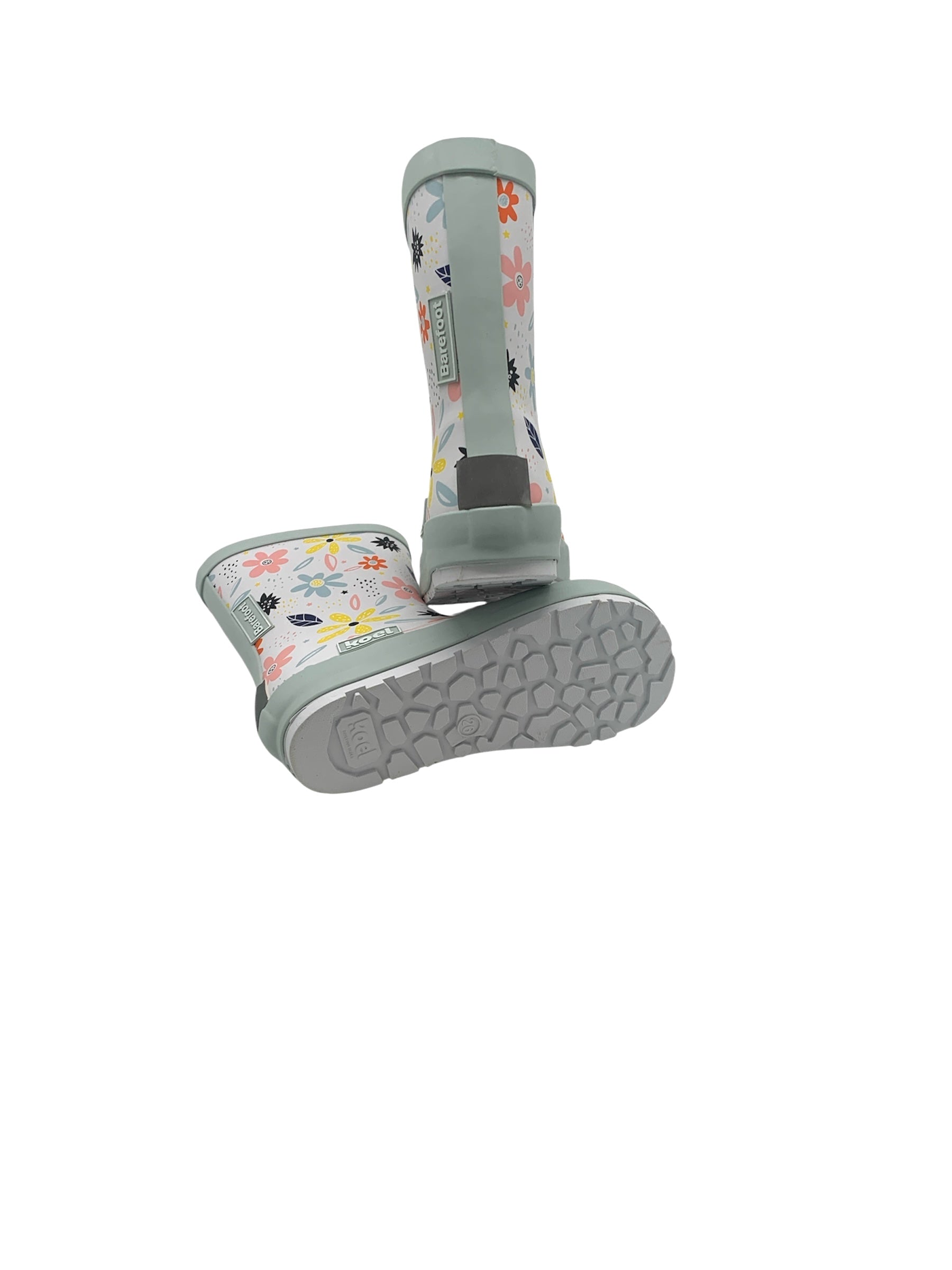 Wellie Bare Multi White Flowers - Weiss