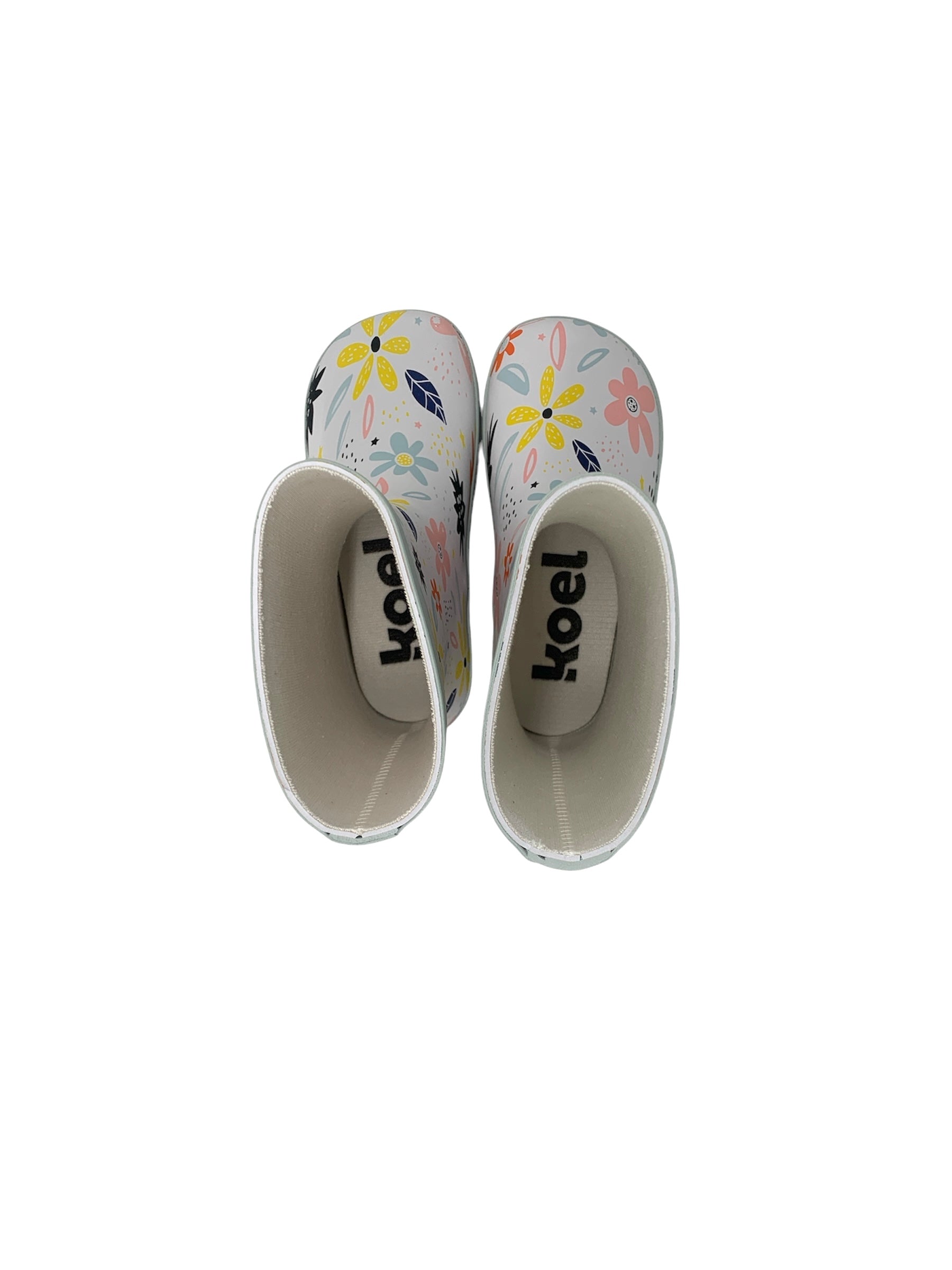 Wellie Bare Multi White Flowers - Weiss