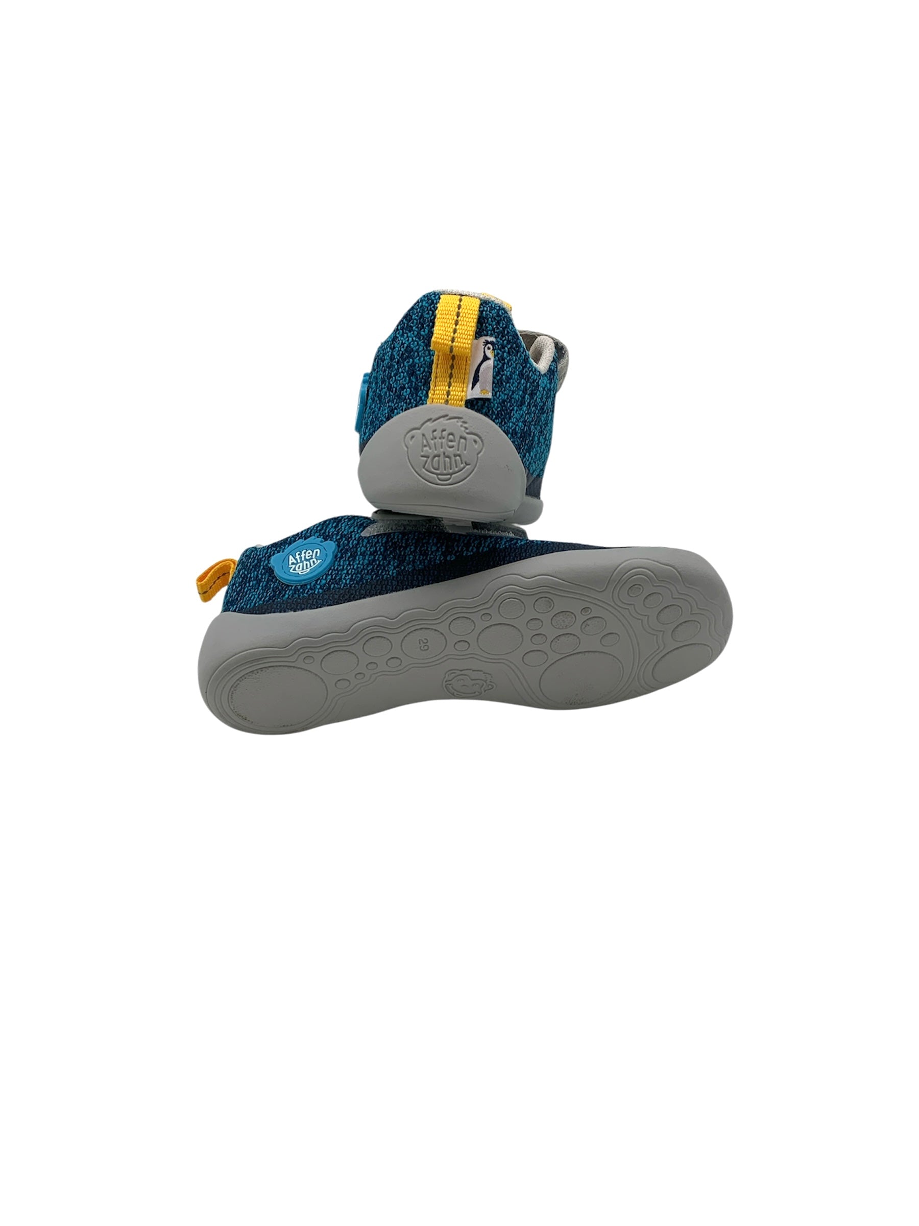 Sneaker Knit Happy Penguin - Blau